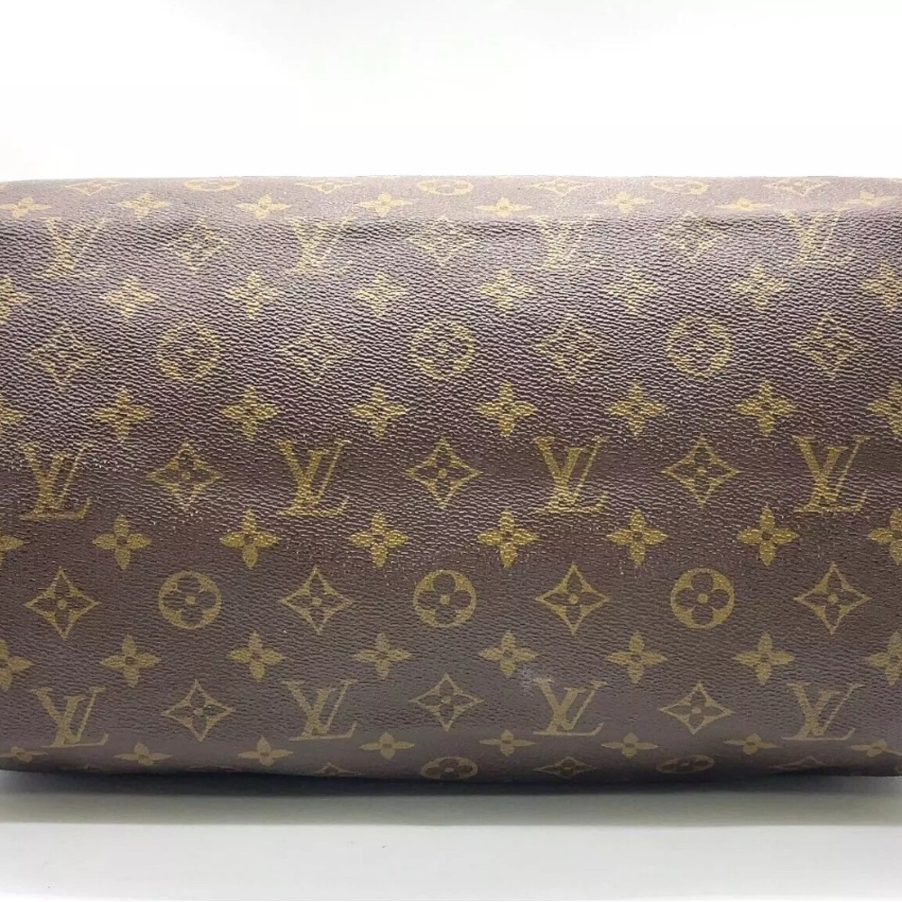 Auth Louis Vuitton Monogram Old Speedy 35  Handbag W/Dustbag/Lock - Picture 4 of 16